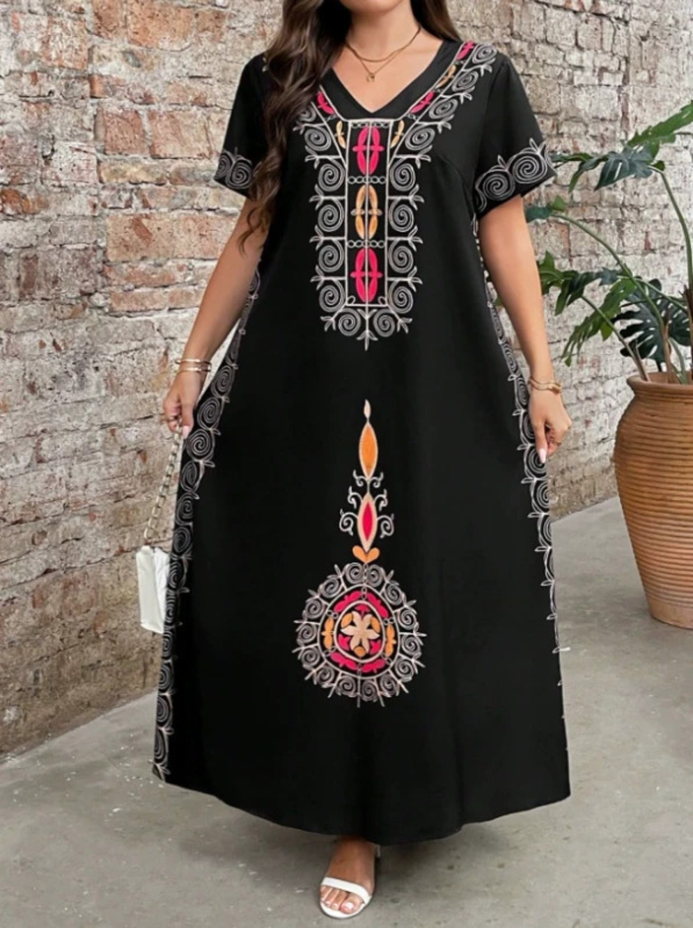 Plus Size Loose Long Maxi Dress